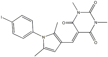 5-{[1-(4-iodophenyl)-2,5-dimethyl-1H-pyrrol-3-yl]methylene}-1,3-dimethyl-2,4,6(1H,3H,5H)-pyrimidinetrione|