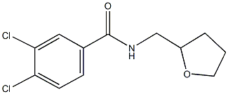 3,4-dichloro-N-(tetrahydro-2-furanylmethyl)benzamide 化学構造式