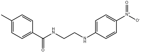 N-(2-{4-nitroanilino}ethyl)-4-methylbenzamide Struktur