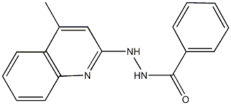 N'-(4-methyl-2-quinolinyl)benzohydrazide 结构式