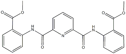 methyl 2-{[(6-{[2-(methoxycarbonyl)anilino]carbonyl}-2-pyridinyl)carbonyl]amino}benzoate Structure