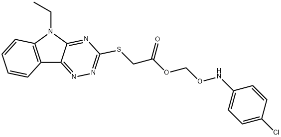 2-(4-chloroanilino)-2-oxoethyl [(5-ethyl-5H-[1,2,4]triazino[5,6-b]indol-3-yl)sulfanyl]acetate|