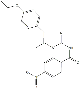 N-[4-(4-ethoxyphenyl)-5-methyl-1,3-thiazol-2-yl]-4-nitrobenzamide Structure