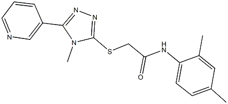 333418-79-4 N-(2,4-dimethylphenyl)-2-{[4-methyl-5-(3-pyridinyl)-4H-1,2,4-triazol-3-yl]sulfanyl}acetamide