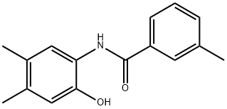 N-(2-hydroxy-4,5-dimethylphenyl)-3-methylbenzamide Struktur