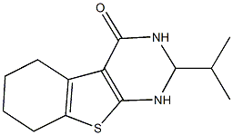 2-isopropyl-2,3,5,6,7,8-hexahydro[1]benzothieno[2,3-d]pyrimidin-4(1H)-one Structure