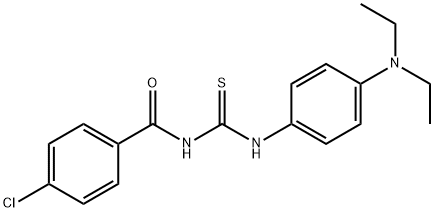 N-(4-chlorobenzoyl)-N'-[4-(diethylamino)phenyl]thiourea Structure