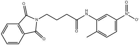 4-(1,3-dioxo-1,3-dihydro-2H-isoindol-2-yl)-N-{5-nitro-2-methylphenyl}butanamide Structure