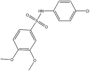 N-(4-chlorophenyl)-3,4-dimethoxybenzenesulfonamide Structure