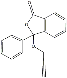 3-phenyl-3-(2-propynyloxy)-2-benzofuran-1(3H)-one Structure