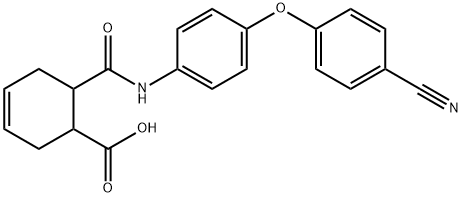 6-{[4-(4-cyanophenoxy)anilino]carbonyl}-3-cyclohexene-1-carboxylic acid|