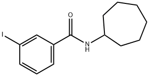 N-cycloheptyl-3-iodobenzamide Struktur