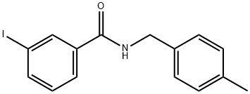 3-iodo-N-(4-methylbenzyl)benzamide 结构式