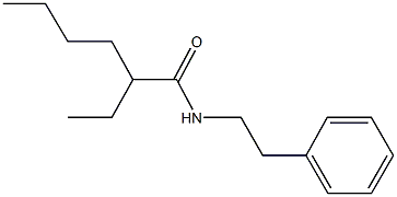 2-ethyl-N-(2-phenylethyl)hexanamide Structure