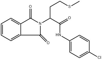 N-(4-chlorophenyl)-2-(1,3-dioxo-1,3-dihydro-2H-isoindol-2-yl)-4-(methylsulfanyl)butanamide Structure