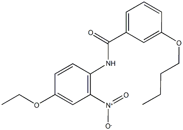 3-butoxy-N-{4-ethoxy-2-nitrophenyl}benzamide Structure