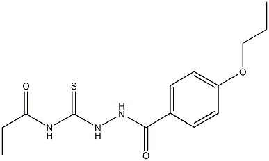 333444-69-2 N-{[2-(4-propoxybenzoyl)hydrazino]carbothioyl}propanamide