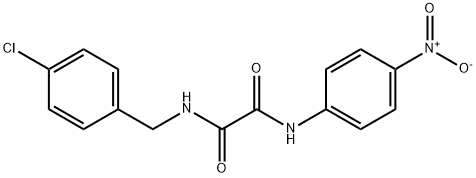 N~1~-(4-chlorobenzyl)-N~2~-{4-nitrophenyl}ethanediamide Structure