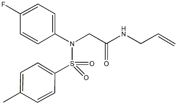 333448-45-6 N-allyl-2-{4-fluoro[(4-methylphenyl)sulfonyl]anilino}acetamide