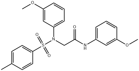 2-{3-methoxy[(4-methylphenyl)sulfonyl]anilino}-N-(3-methoxyphenyl)acetamide,333449-78-8,结构式