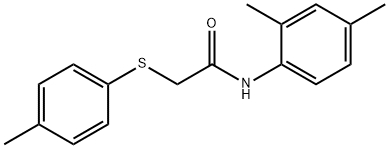 N-(2,4-dimethylphenyl)-2-[(4-methylphenyl)sulfanyl]acetamide 结构式