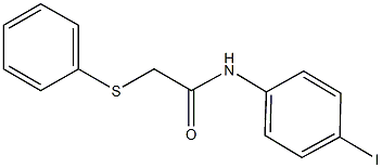 N-(4-iodophenyl)-2-(phenylsulfanyl)acetamide,333450-13-8,结构式