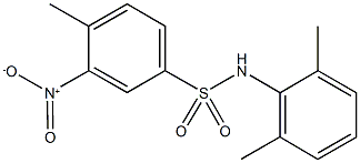 N-(2,6-dimethylphenyl)-3-nitro-4-methylbenzenesulfonamide Struktur