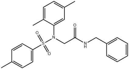 N-benzyl-2-{2,5-dimethyl[(4-methylphenyl)sulfonyl]anilino}acetamide|