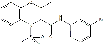 N-(3-bromophenyl)-2-[2-ethoxy(methylsulfonyl)anilino]acetamide Struktur