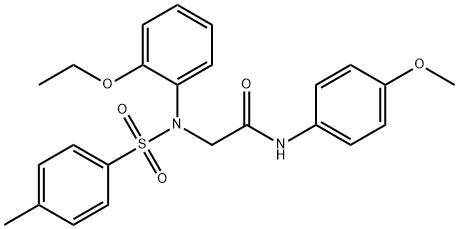 2-{2-ethoxy[(4-methylphenyl)sulfonyl]anilino}-N-(4-methoxyphenyl)acetamide Structure