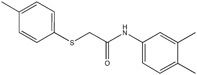 N-(3,4-dimethylphenyl)-2-[(4-methylphenyl)sulfanyl]acetamide Structure