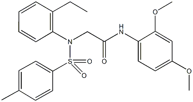 333454-81-2 N-(2,4-dimethoxyphenyl)-2-{2-ethyl[(4-methylphenyl)sulfonyl]anilino}acetamide