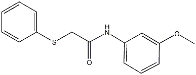 N-(3-methoxyphenyl)-2-(phenylsulfanyl)acetamide Structure