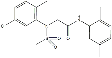 333456-42-1 2-[5-chloro-2-methyl(methylsulfonyl)anilino]-N-(2,5-dimethylphenyl)acetamide