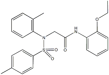 N-(2-ethoxyphenyl)-2-{2-methyl[(4-methylphenyl)sulfonyl]anilino}acetamide Struktur
