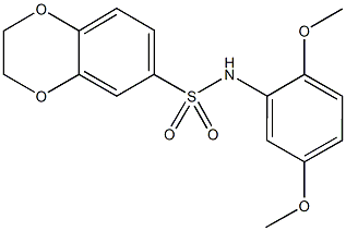 N-(2,5-dimethoxyphenyl)-2,3-dihydro-1,4-benzodioxine-6-sulfonamide Structure