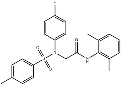 333459-51-1 N-(2,6-dimethylphenyl)-2-{4-fluoro[(4-methylphenyl)sulfonyl]anilino}acetamide