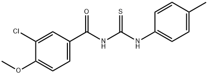 N-(3-chloro-4-methoxybenzoyl)-N'-(4-methylphenyl)thiourea|