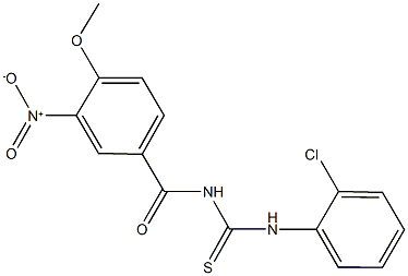 333739-40-5 N-(2-chlorophenyl)-N'-{3-nitro-4-methoxybenzoyl}thiourea