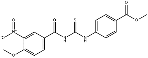 333739-53-0 methyl 4-{[({3-nitro-4-methoxybenzoyl}amino)carbothioyl]amino}benzoate