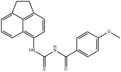 N-(1,2-dihydro-5-acenaphthylenyl)-N'-(4-methoxybenzoyl)thiourea|