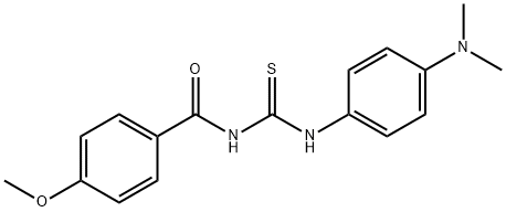 N-[4-(dimethylamino)phenyl]-N'-(4-methoxybenzoyl)thiourea Structure