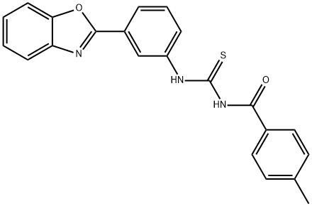 N-[3-(1,3-benzoxazol-2-yl)phenyl]-N'-(4-methylbenzoyl)thiourea|