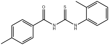 N-(4-methylbenzoyl)-N'-(2-methylphenyl)thiourea 结构式