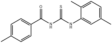 N-(2,5-dimethylphenyl)-N'-(4-methylbenzoyl)thiourea Structure