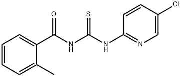 N-(5-chloro-2-pyridinyl)-N'-(2-methylbenzoyl)thiourea Structure