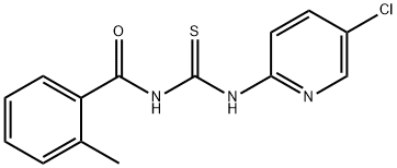 N-(5-chloro-2-pyridinyl)-N'-(2-methylbenzoyl)thiourea 结构式