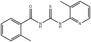 N-(2-methylbenzoyl)-N'-(3-methyl-2-pyridinyl)thiourea,333740-42-4,结构式