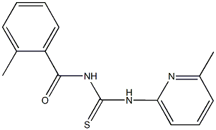 N-(2-methylbenzoyl)-N'-(6-methyl-2-pyridinyl)thiourea,333740-43-5,结构式