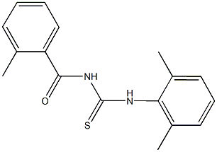 N-(2,6-dimethylphenyl)-N'-(2-methylbenzoyl)thiourea Structure